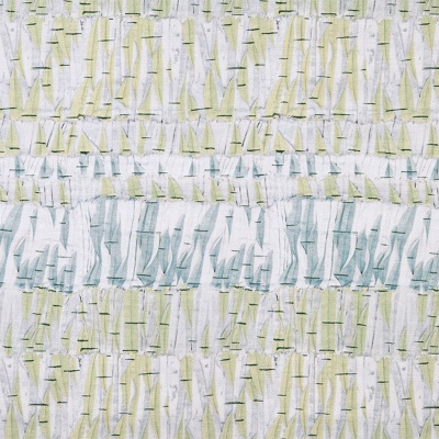 Kit Kemp Willow Linen Fabric in Aqua